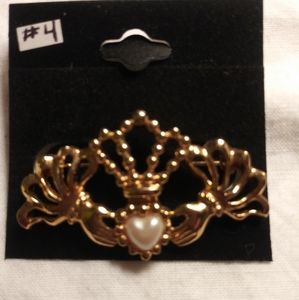 Vintage Gold & Pearl Brooch